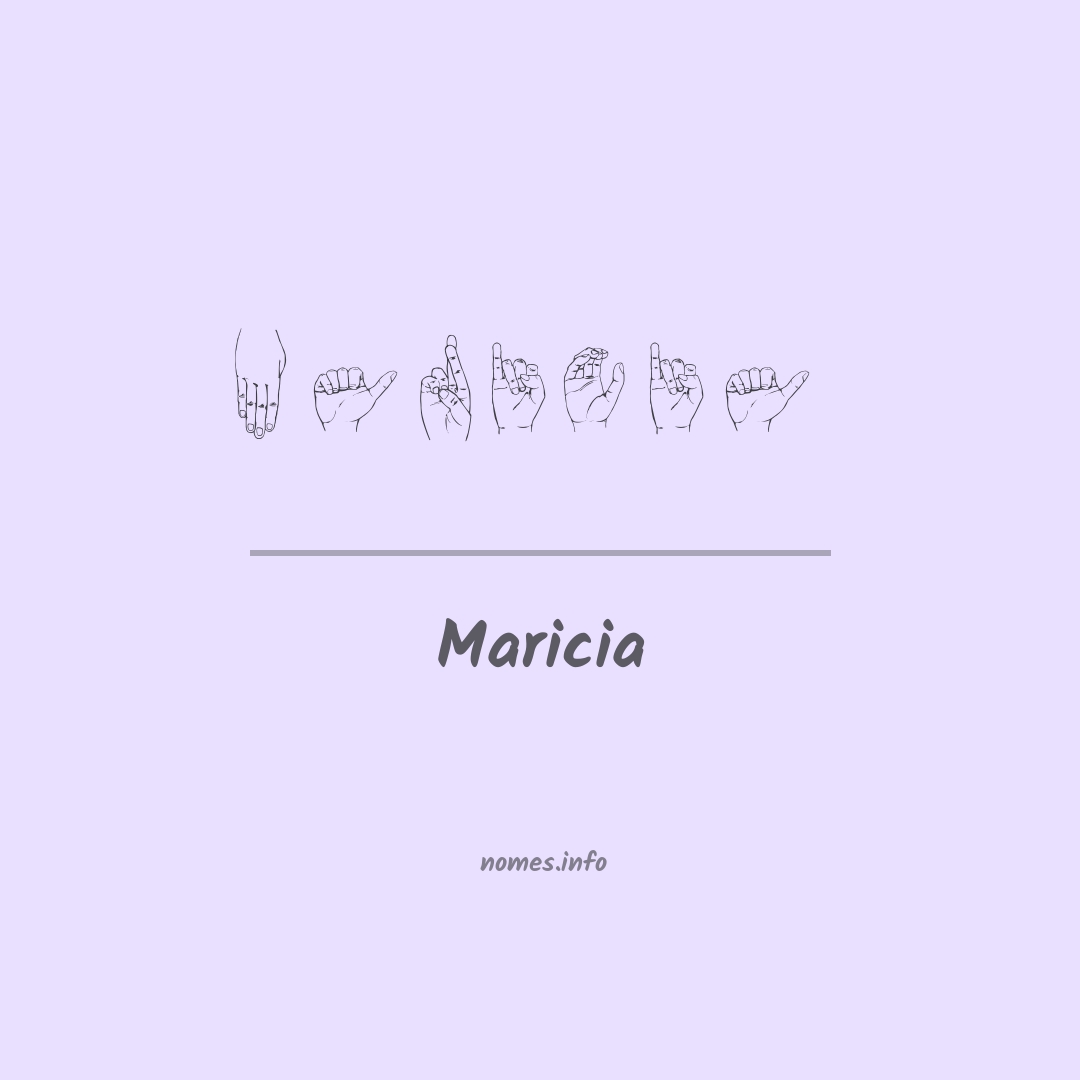 Maricia em Libras