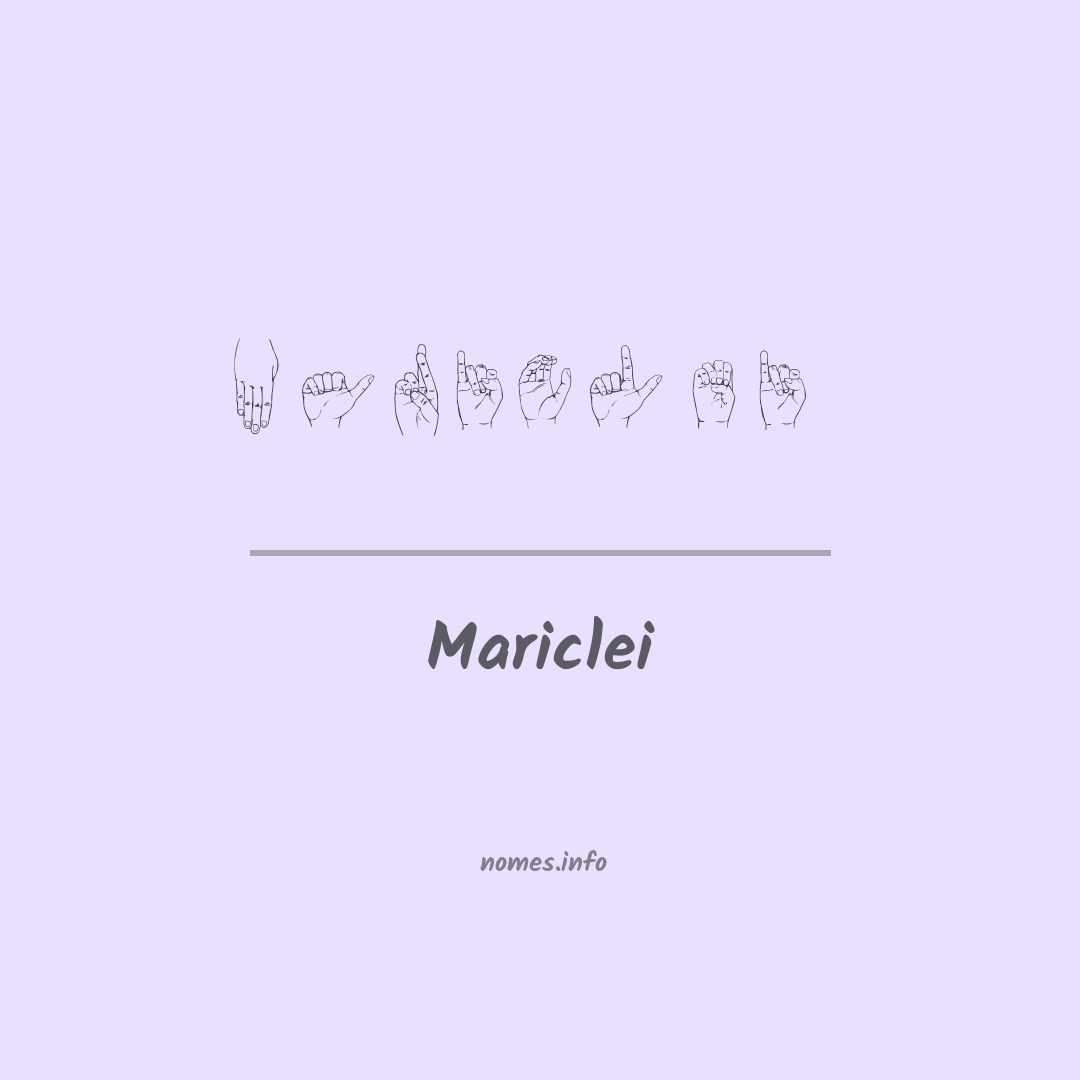 Mariclei em Libras
