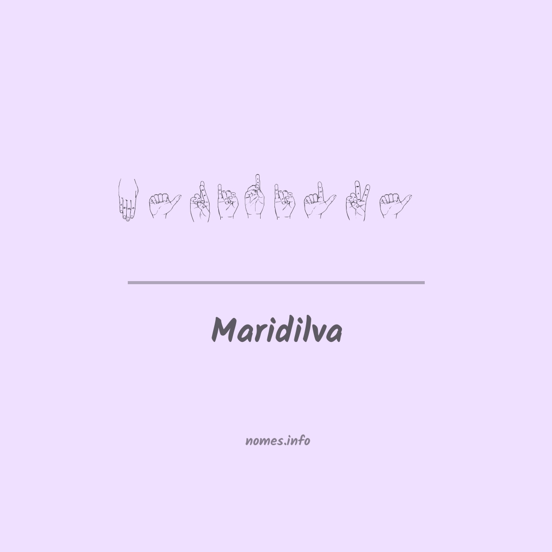 Maridilva em Libras