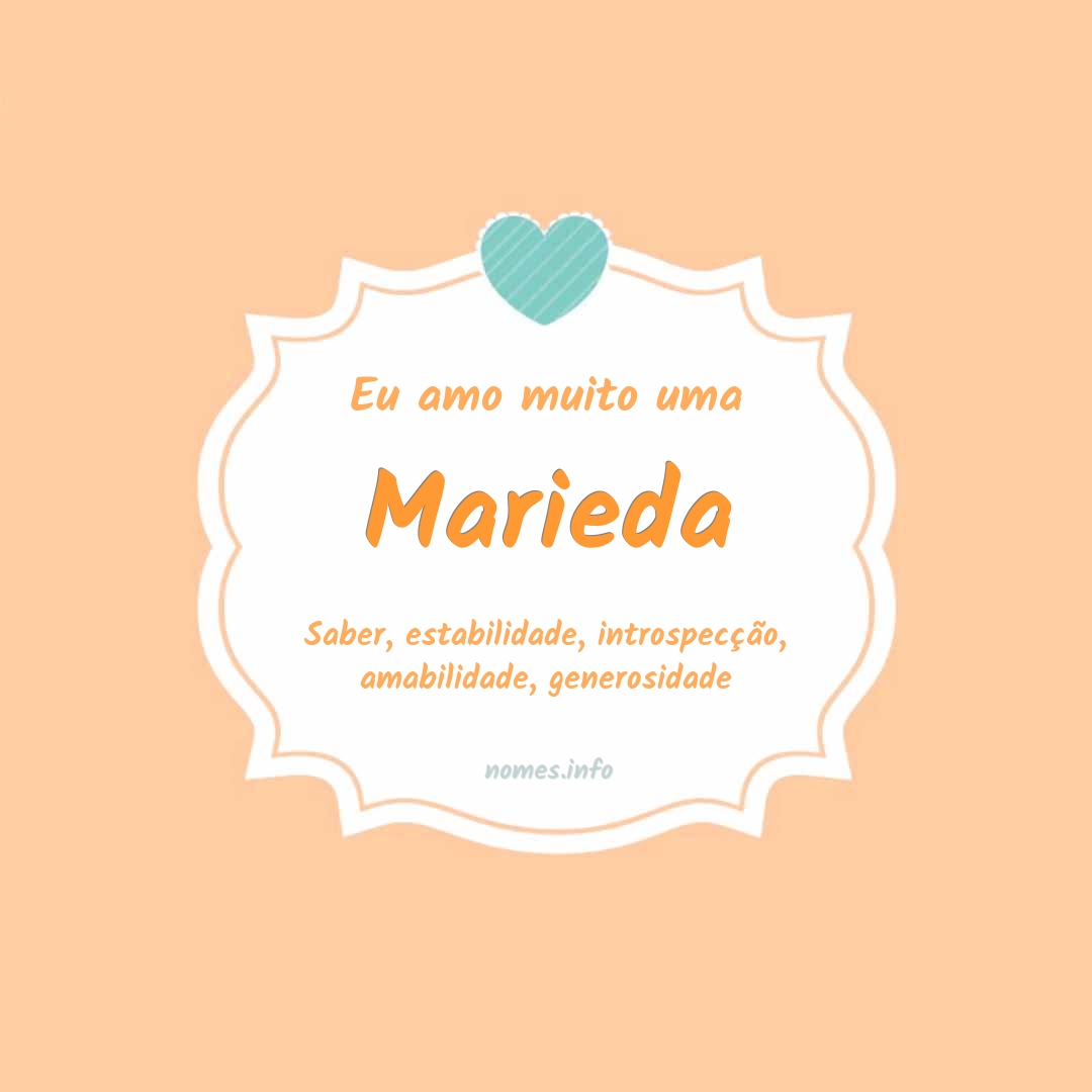 Eu amo muito Marieda Eu amo muito Marieda