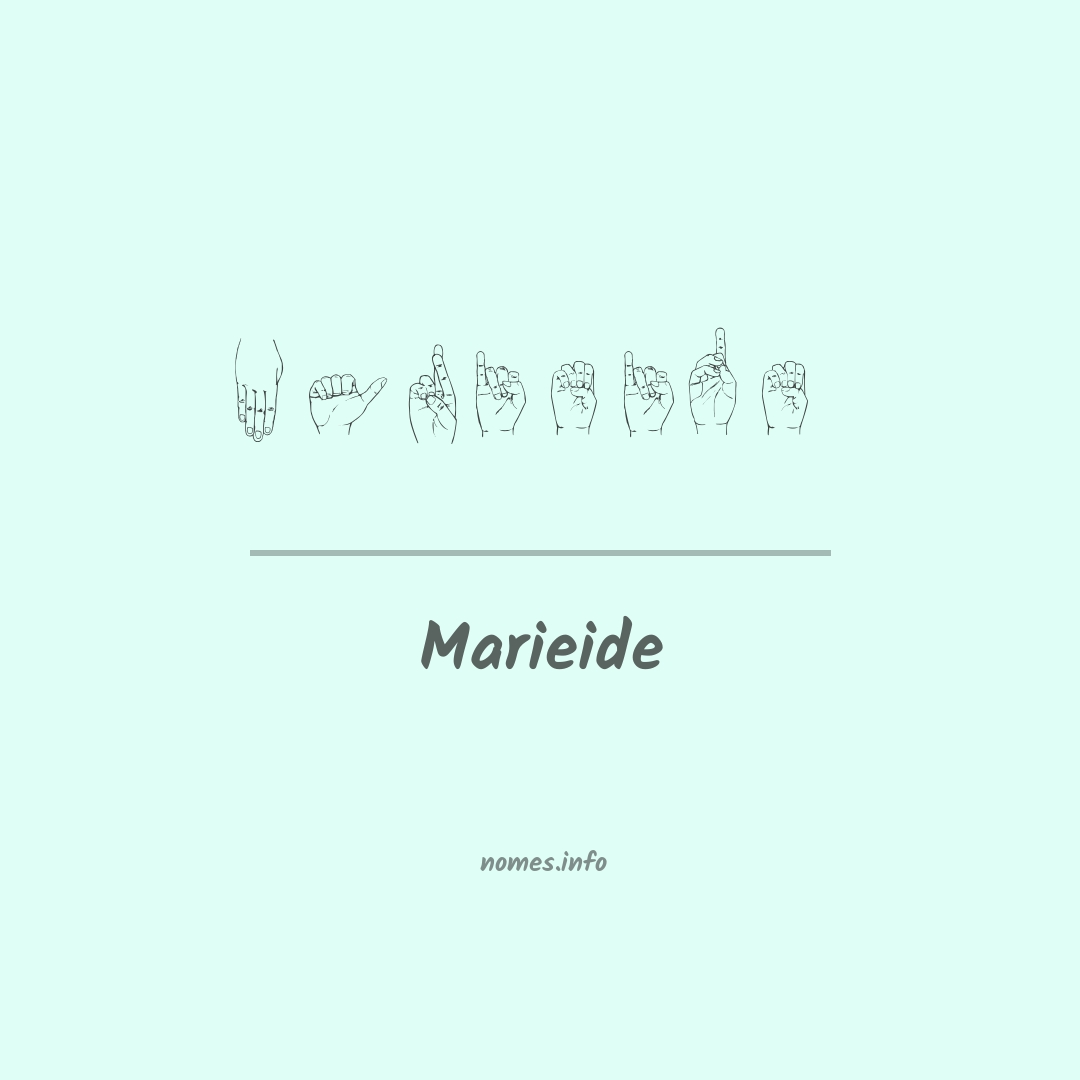 Marieide em Libras