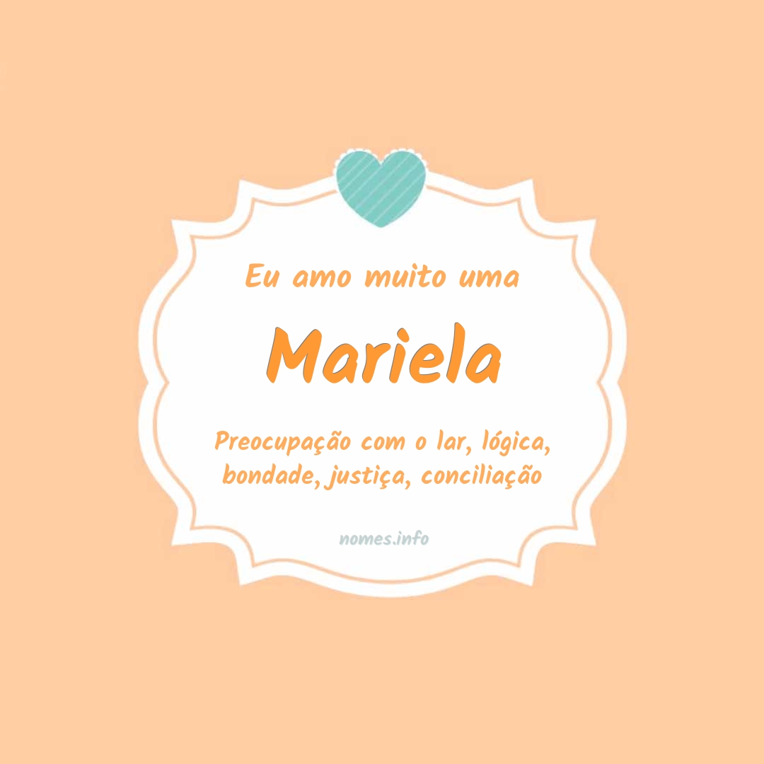 Eu amo muito Mariela