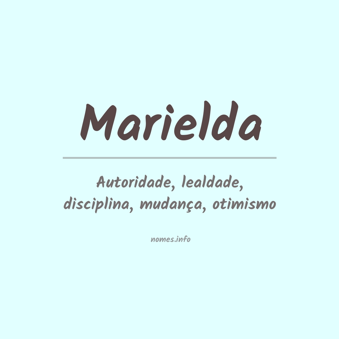 Significado do nome Marielda