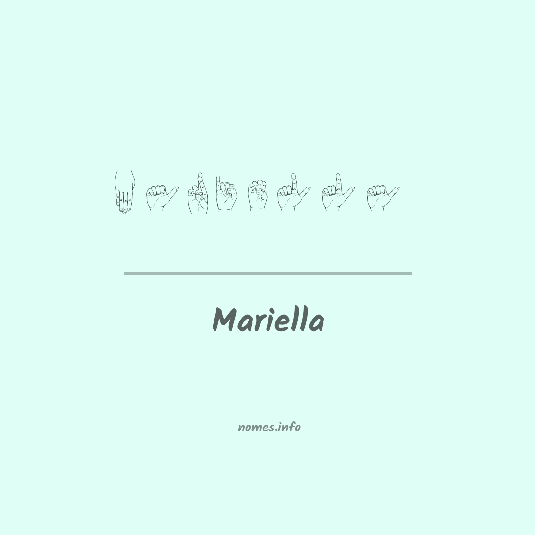 Mariella em Libras