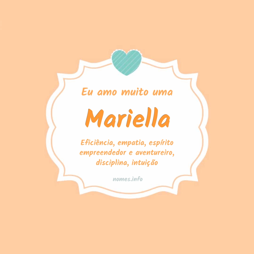 Eu amo muito Mariella