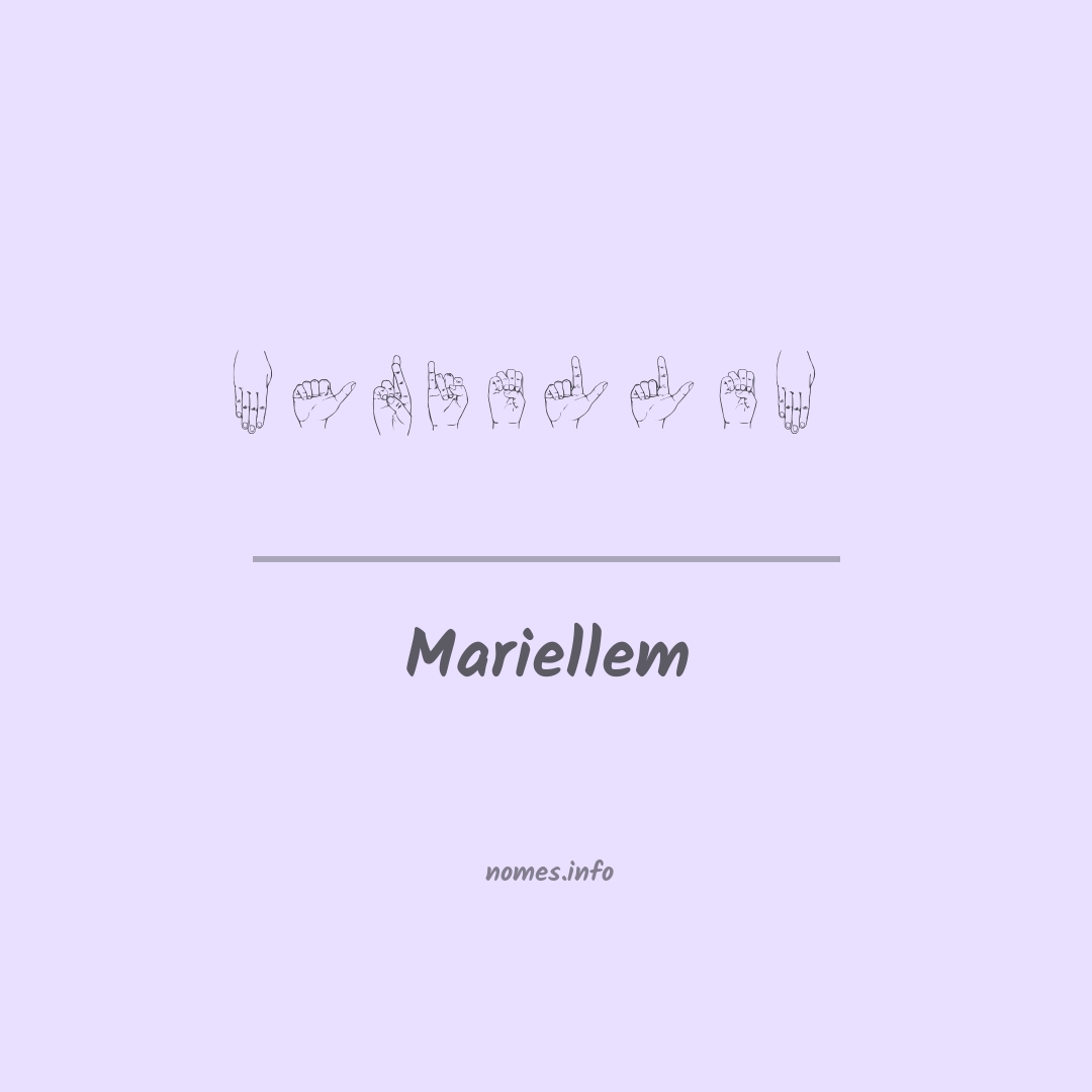 Mariellem em Libras
