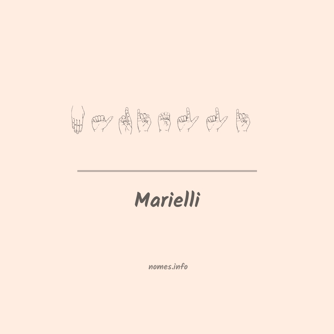 Marielli em Libras