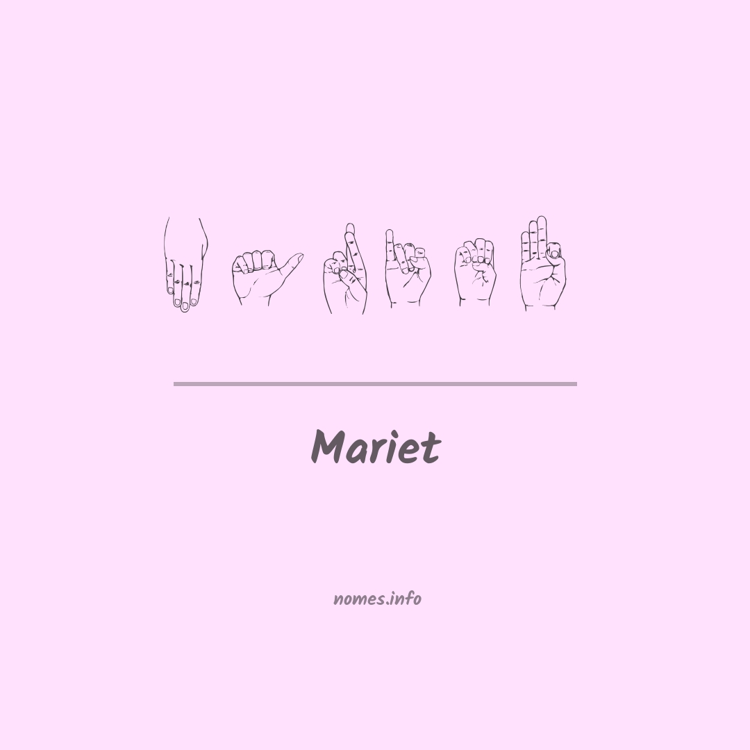 Mariet em Libras