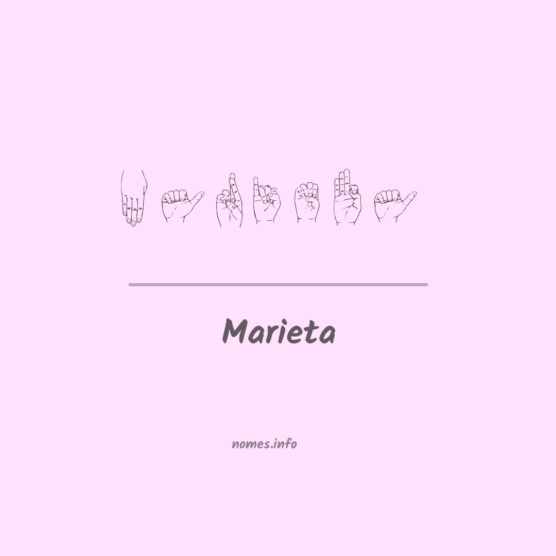Marieta em Libras