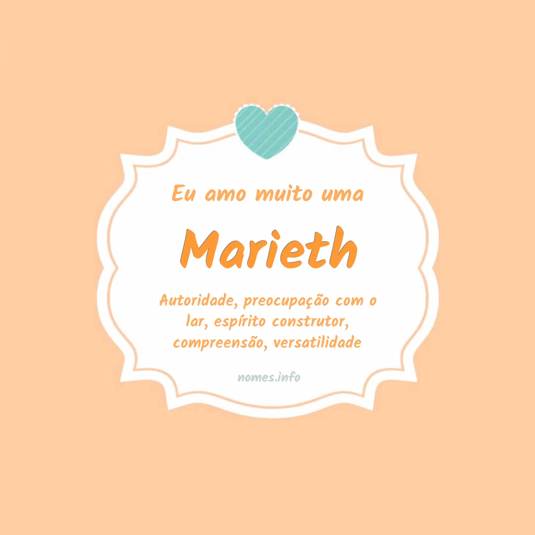Eu amo muito Marieth
