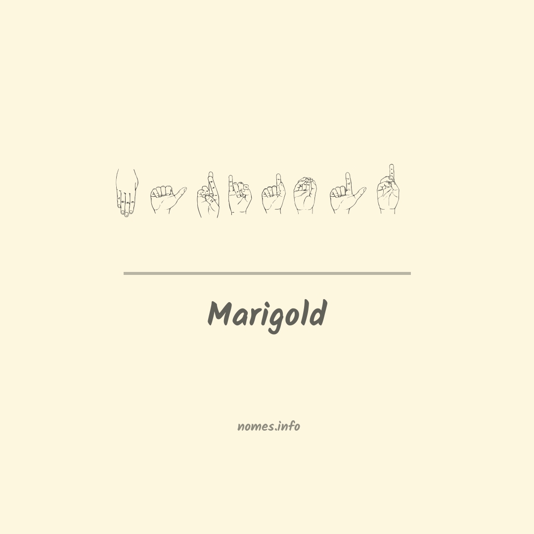 Marigold em Libras