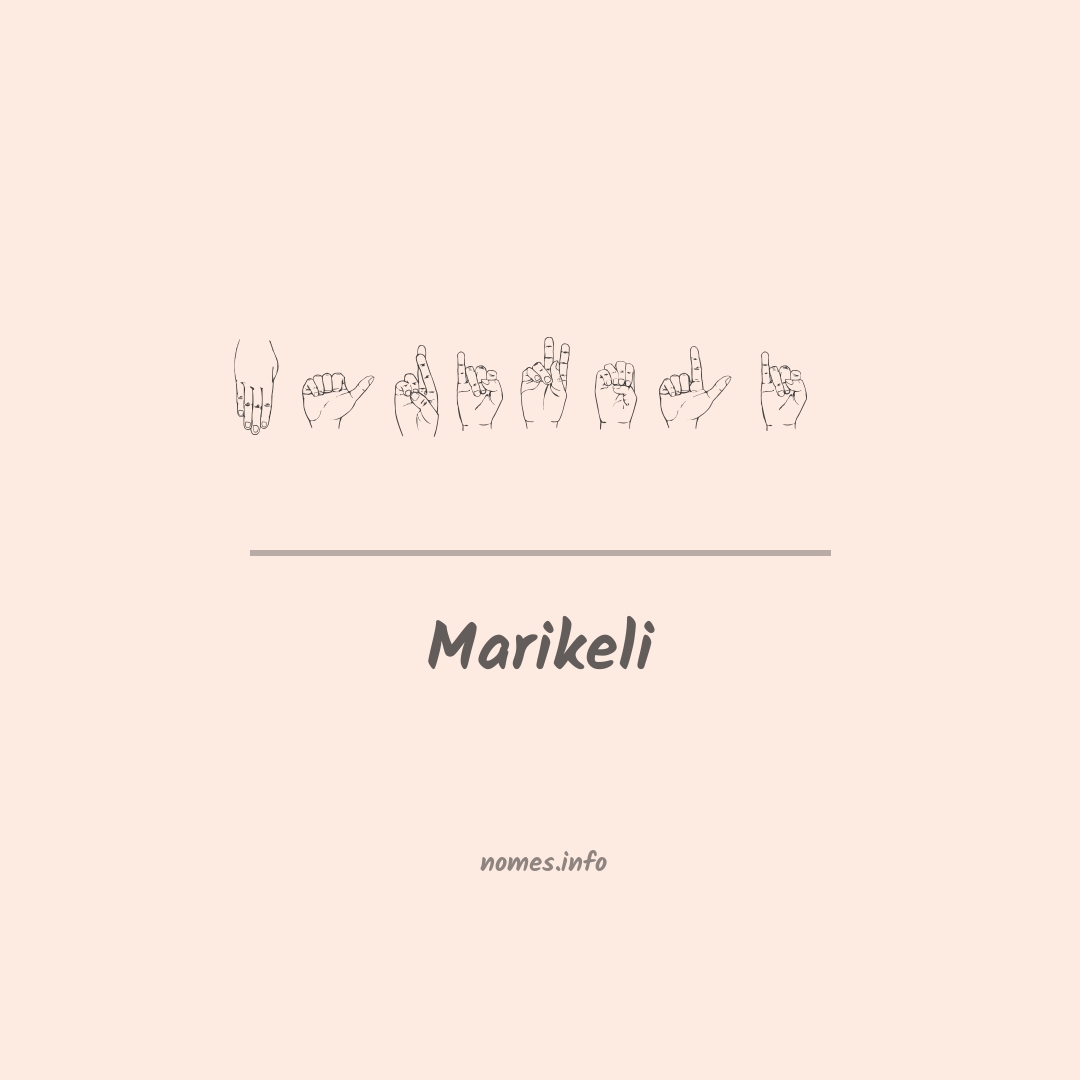 Marikeli em Libras
