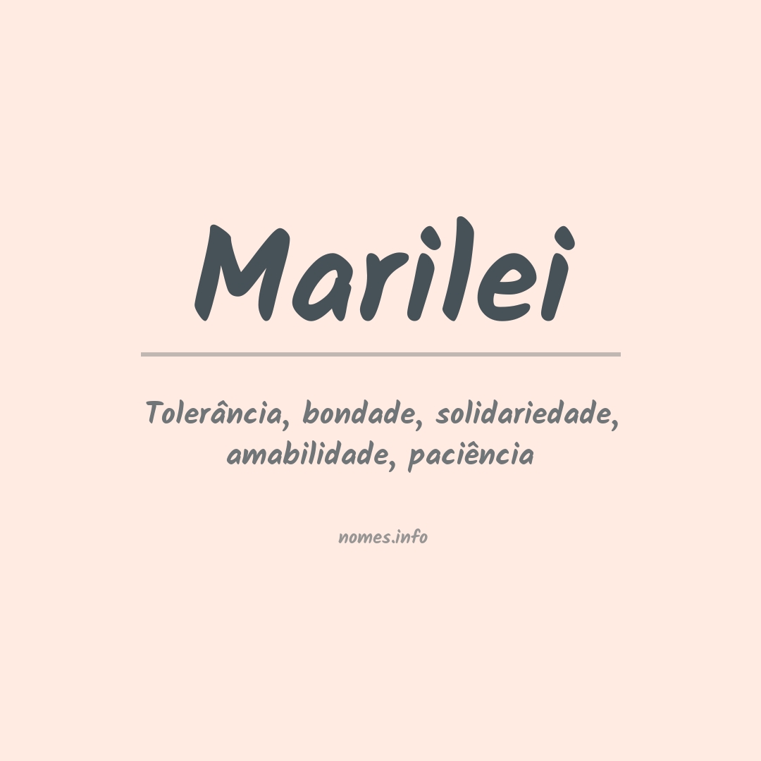 Significado do nome Marilei