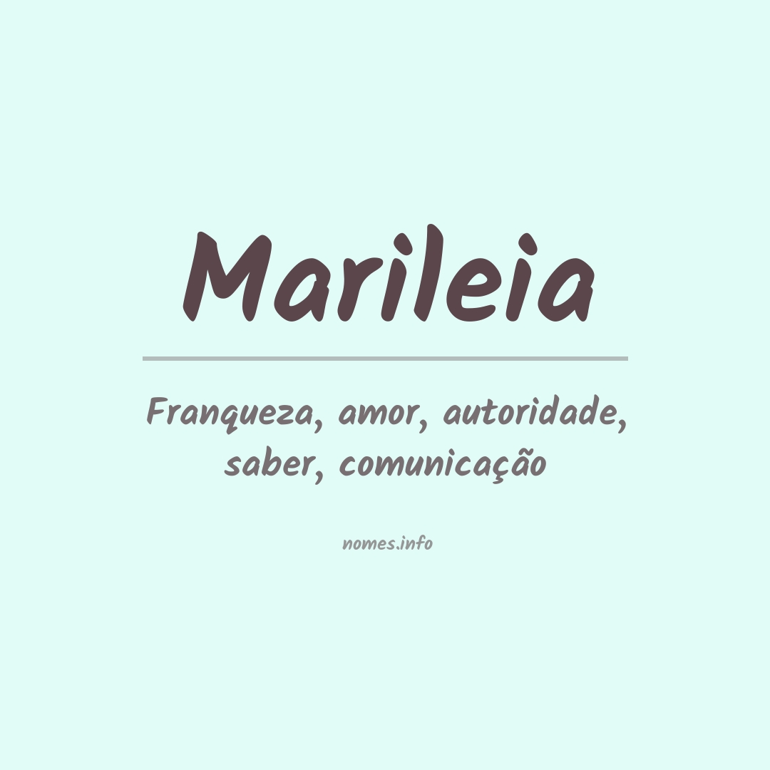 Significado do nome Marileia