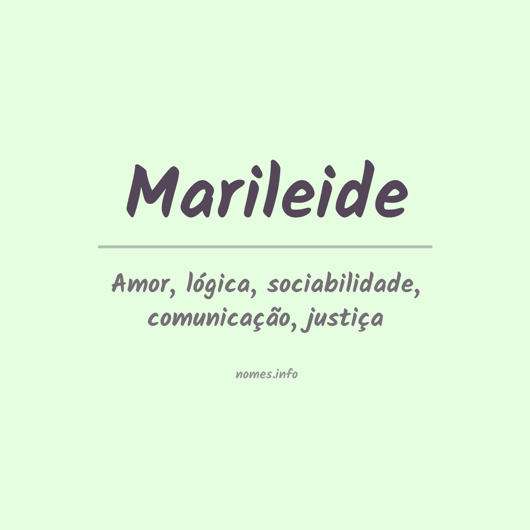 Significado do nome Marileide