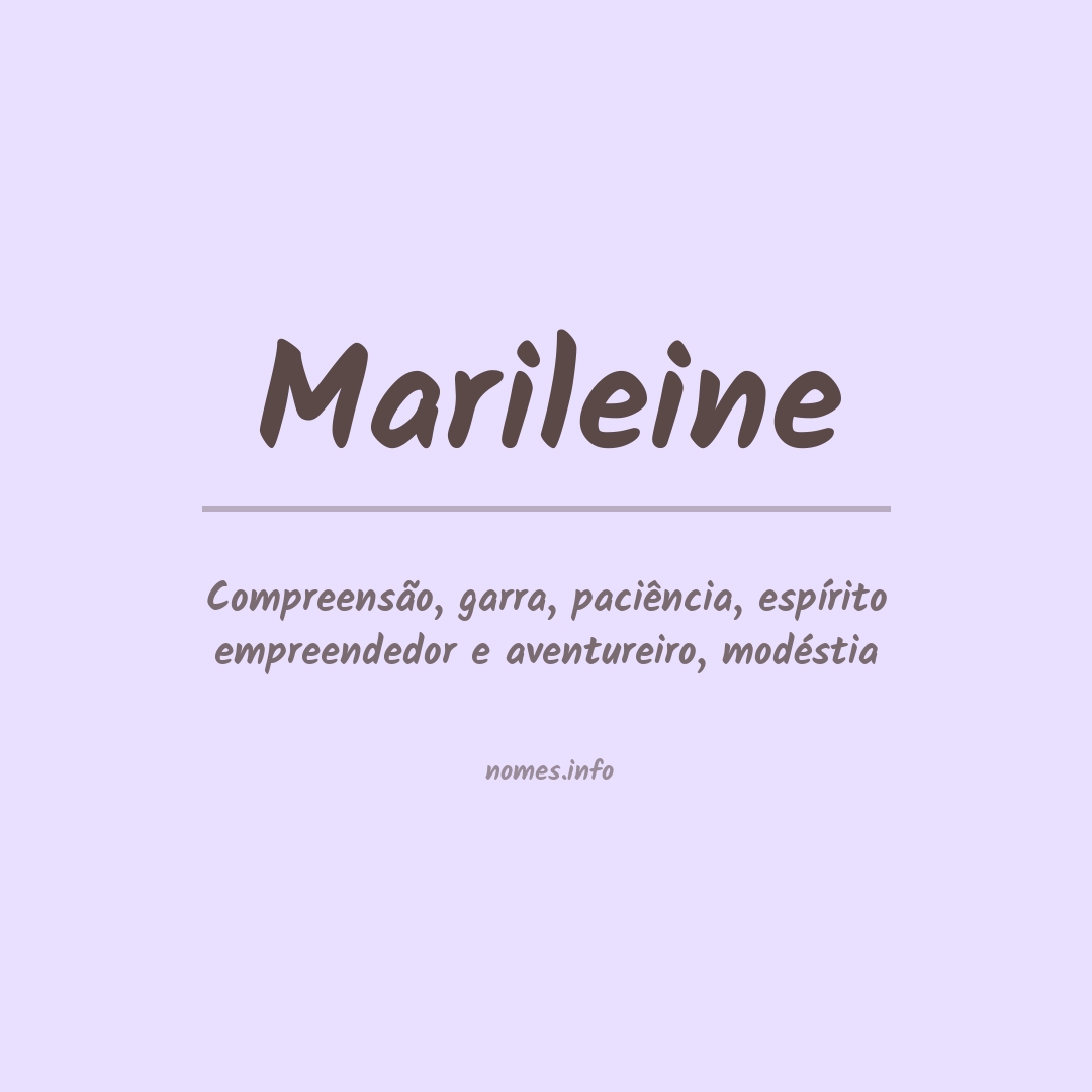Significado do nome Marileine