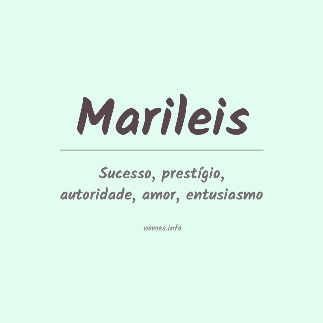 Significado do nome Marileis