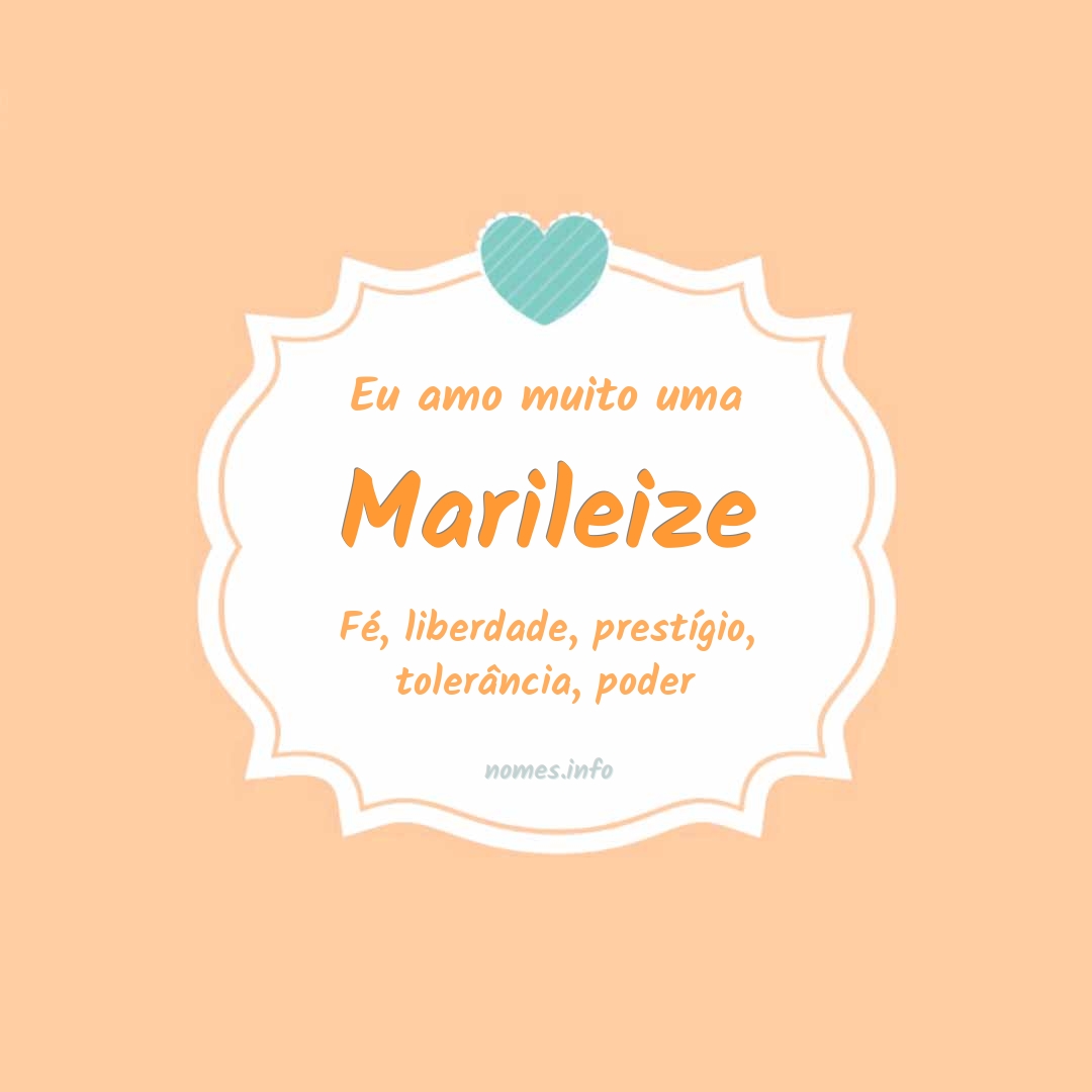 Eu amo muito Marileize