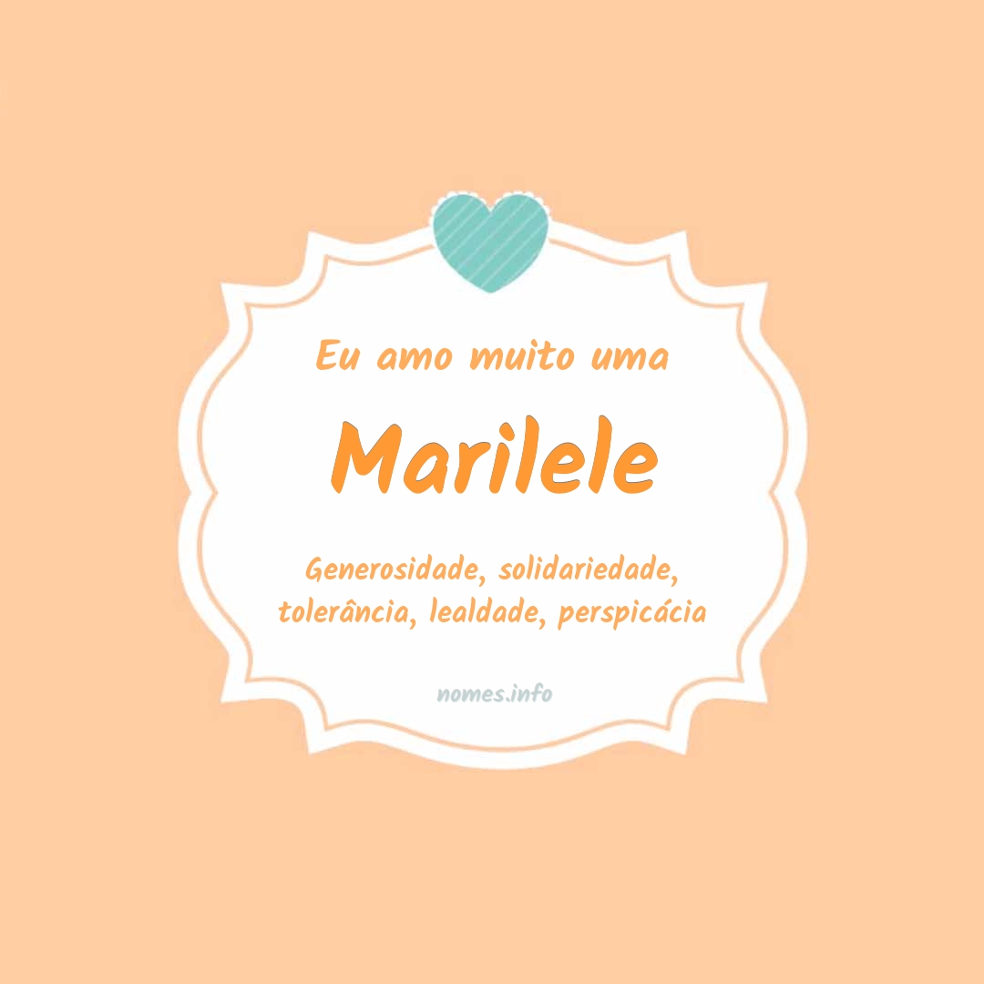 Eu amo muito Marilele