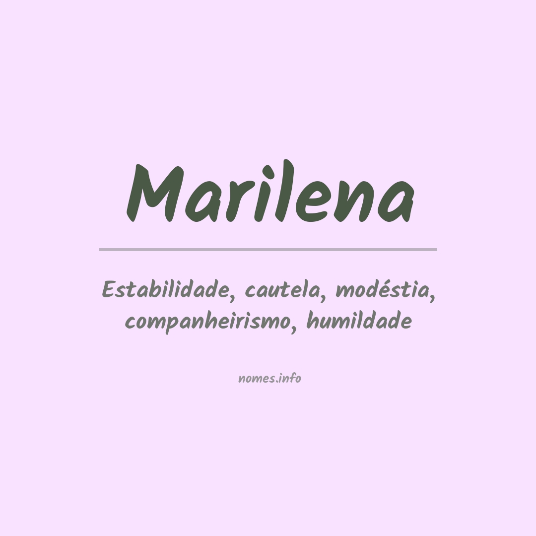 Significado do nome Marilena