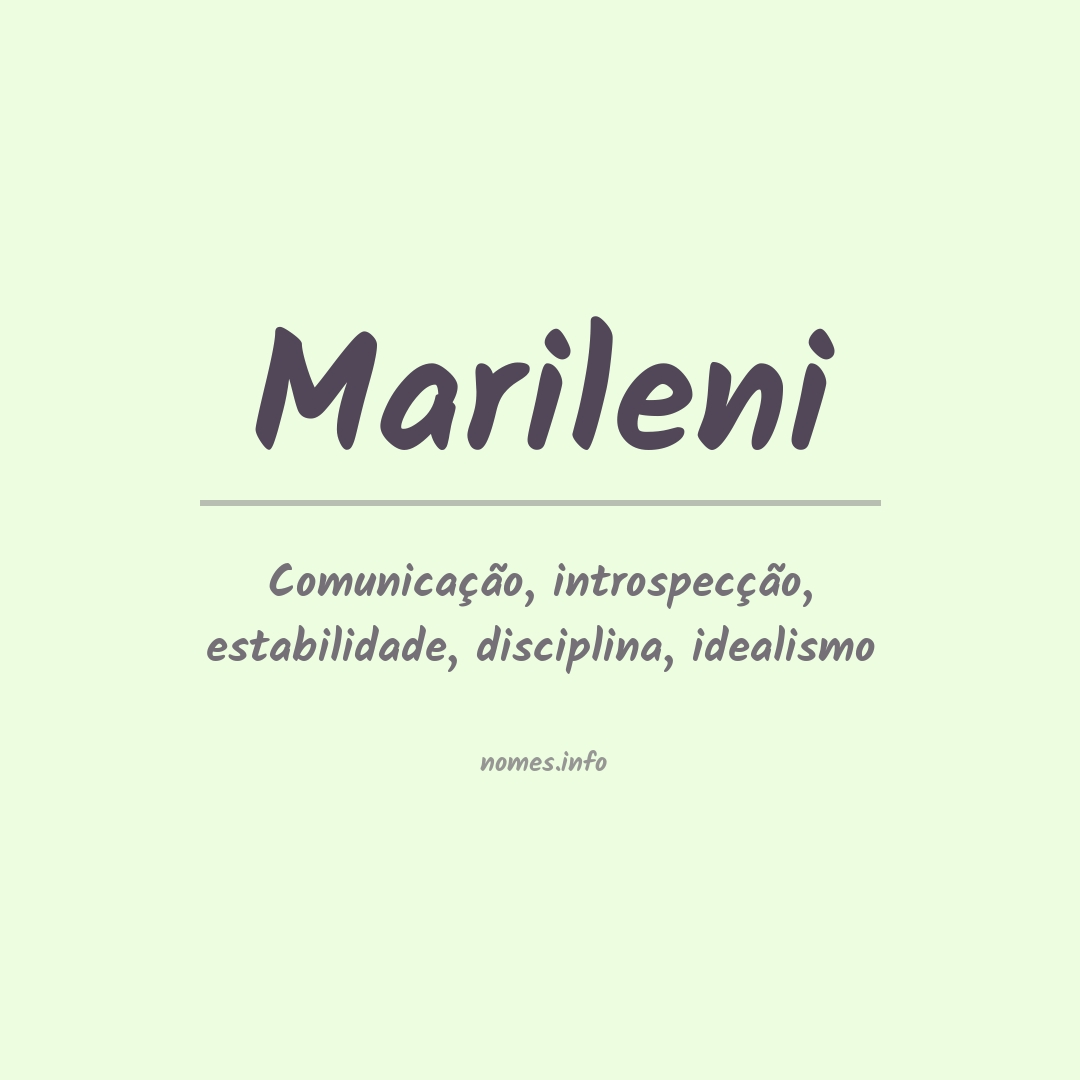 Significado do nome Marileni