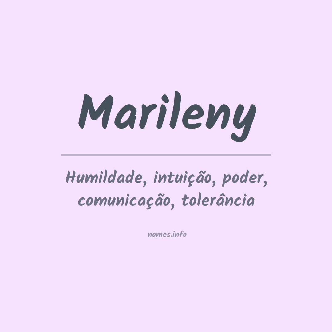 Significado do nome Marileny