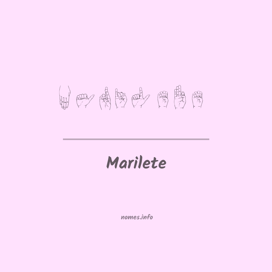 Marilete em Libras