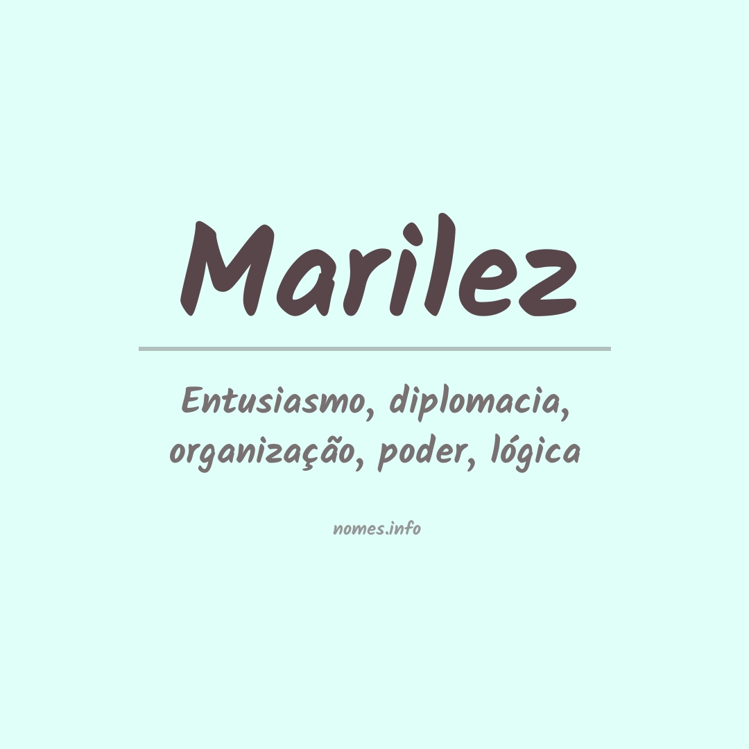 Significado do nome Marilez