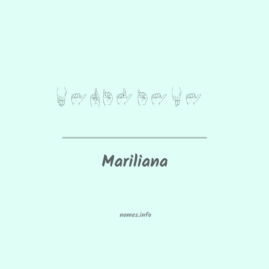 Mariliana em Libras