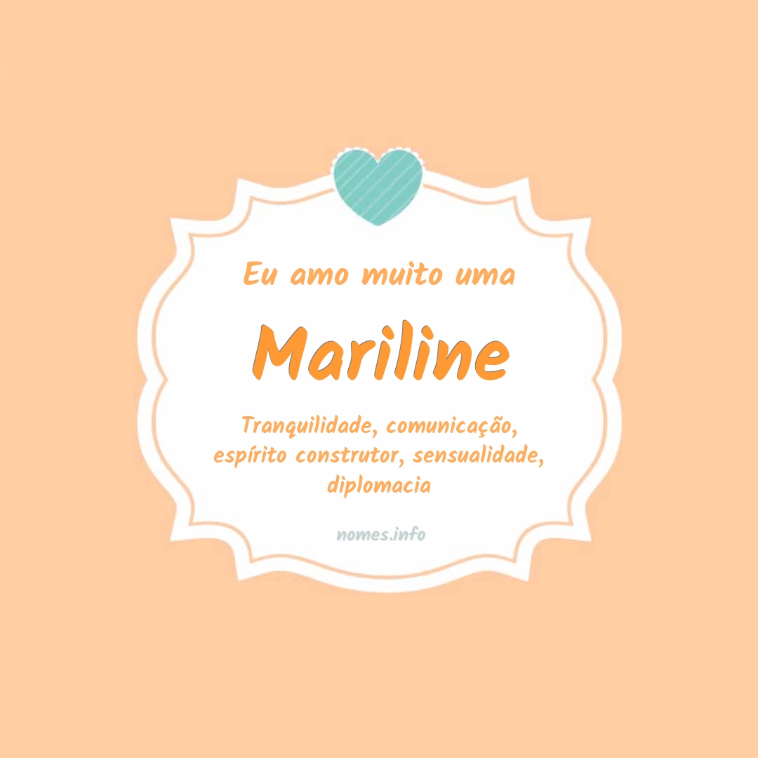 Eu amo muito Mariline