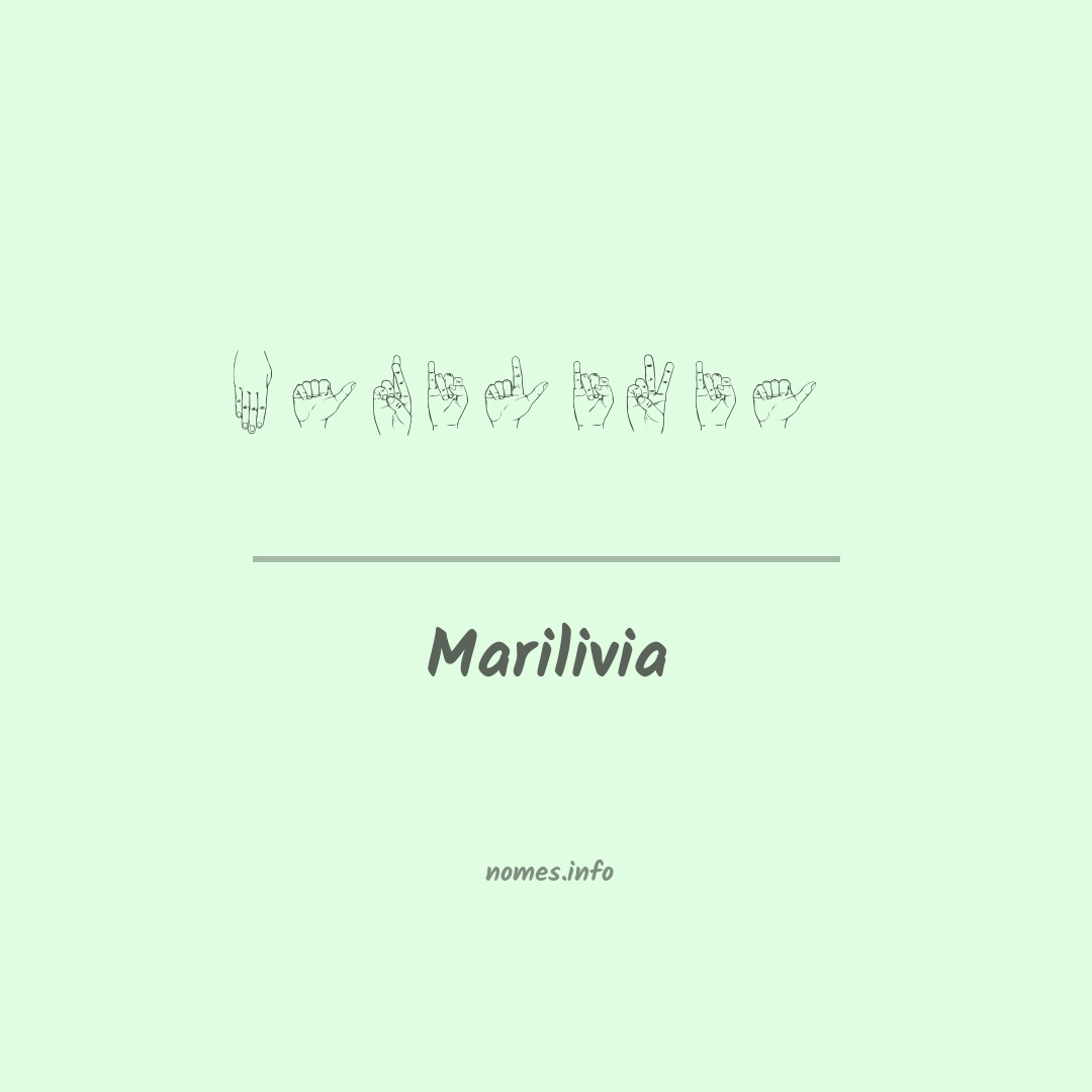 Marilivia em Libras
