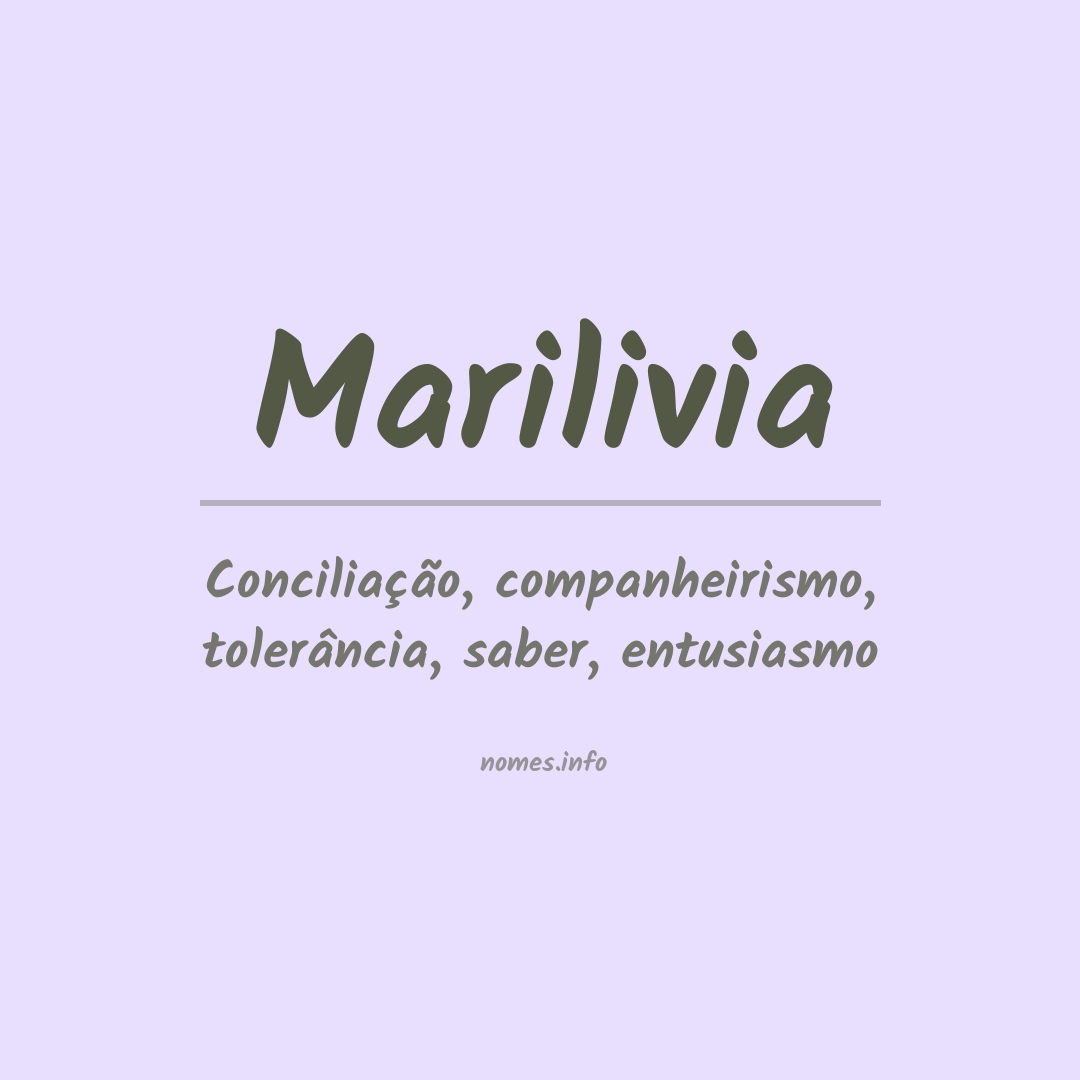 Significado do nome Marilivia