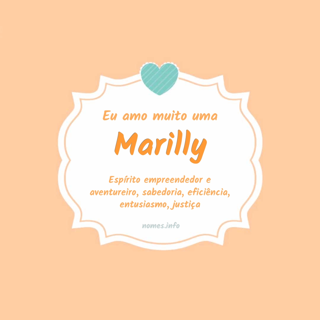 Eu amo muito Marilly