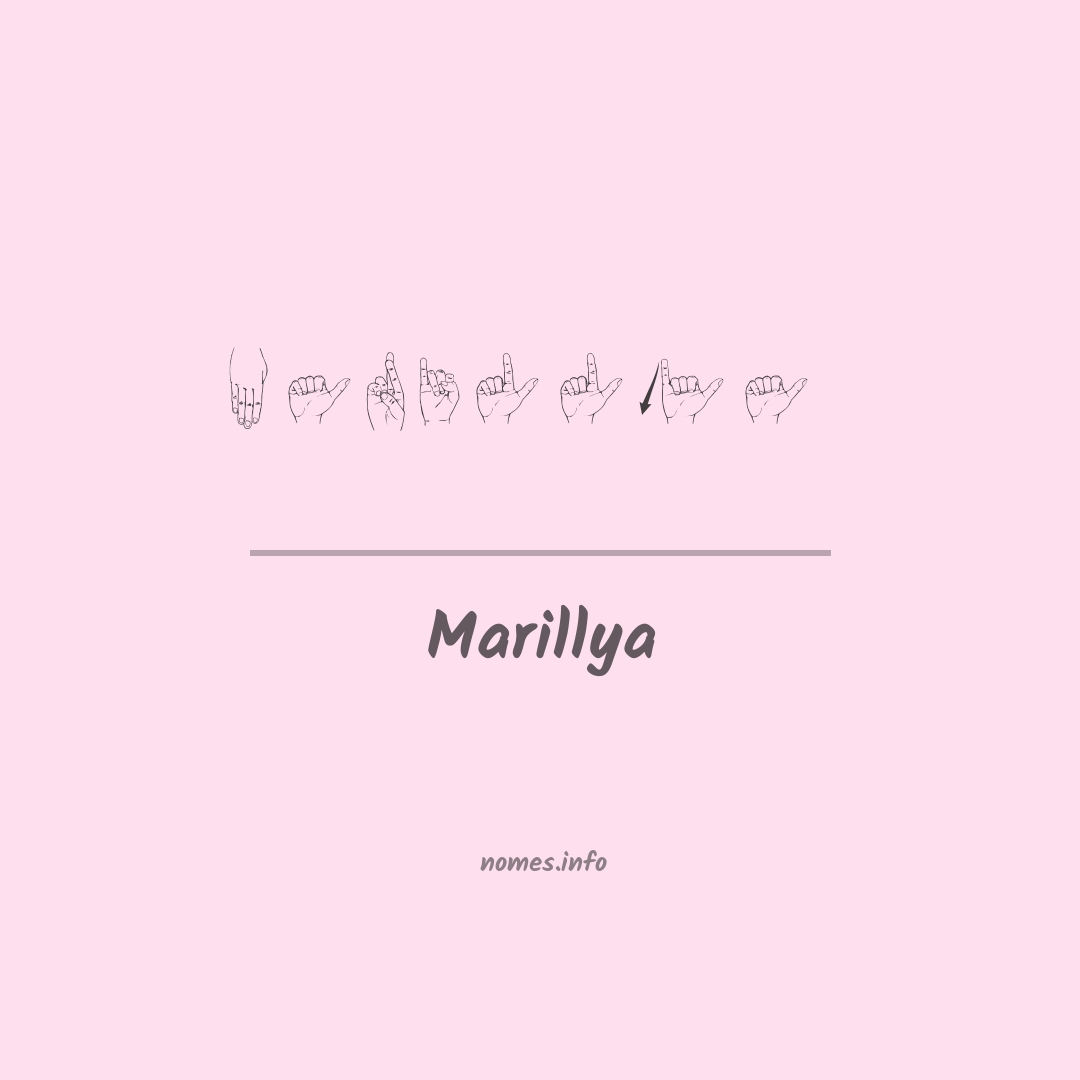 Marillya em Libras