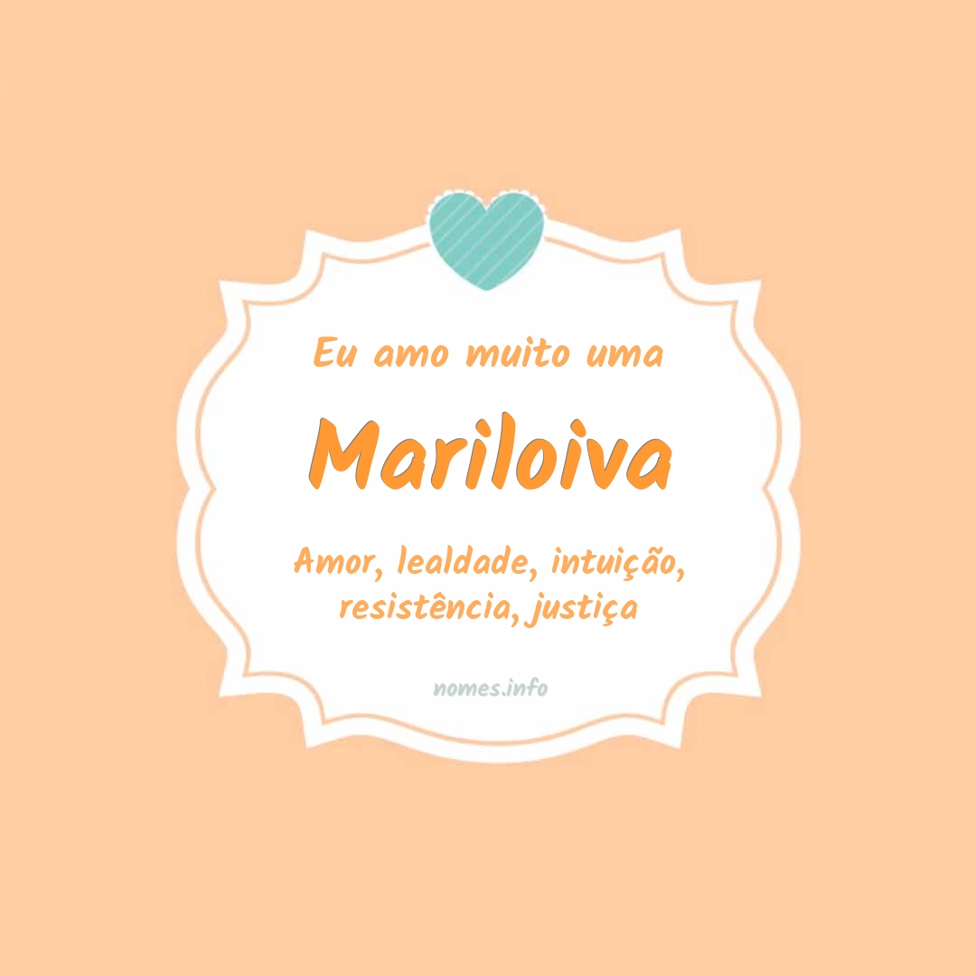 Eu amo muito Mariloiva