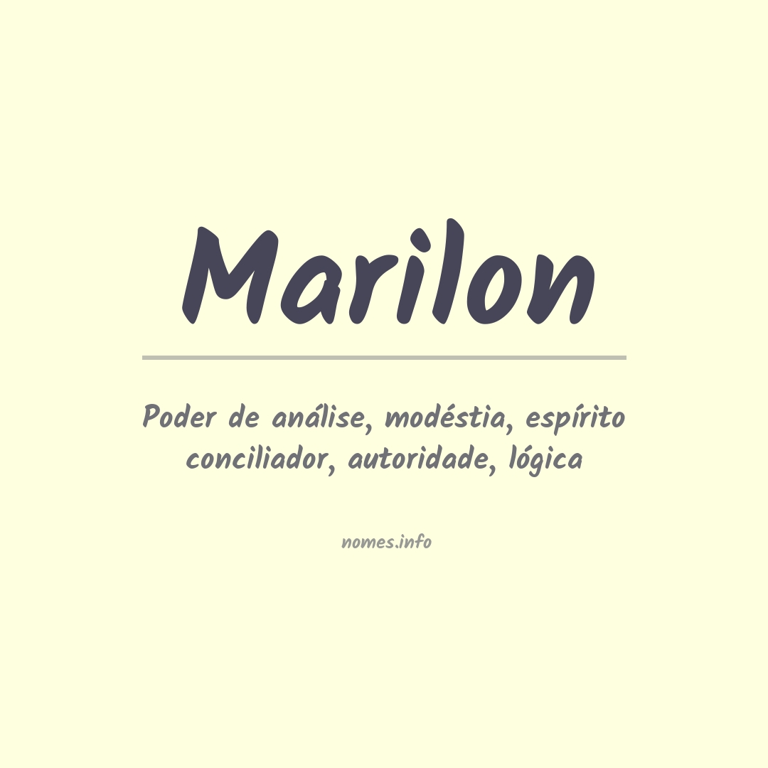Significado do nome Marilon