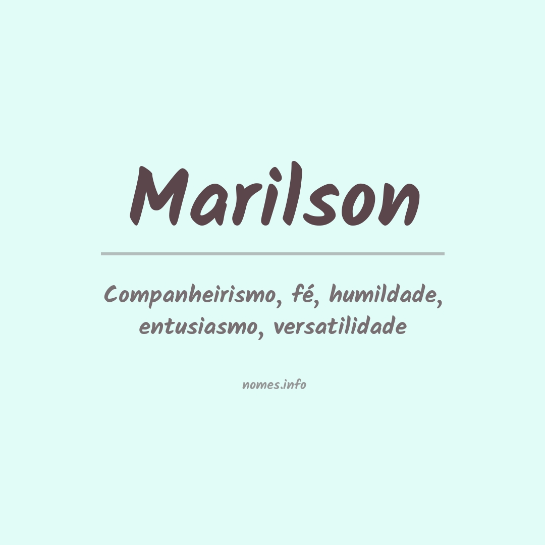 Significado do nome Marilson