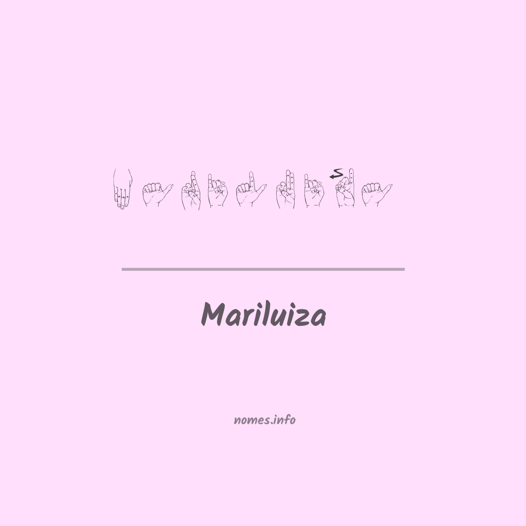 Mariluiza em Libras