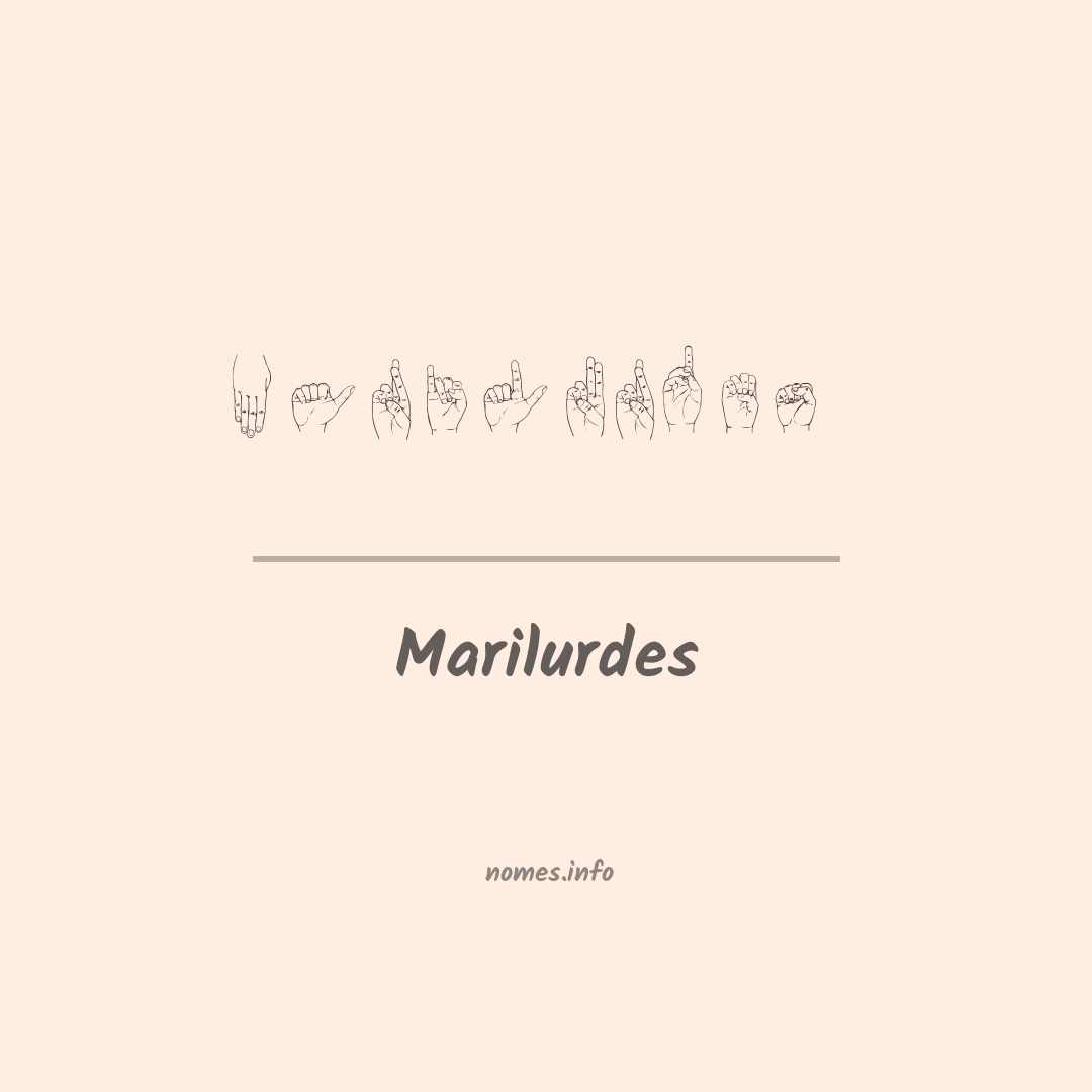 Marilurdes em Libras