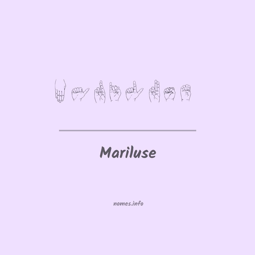 Mariluse em Libras