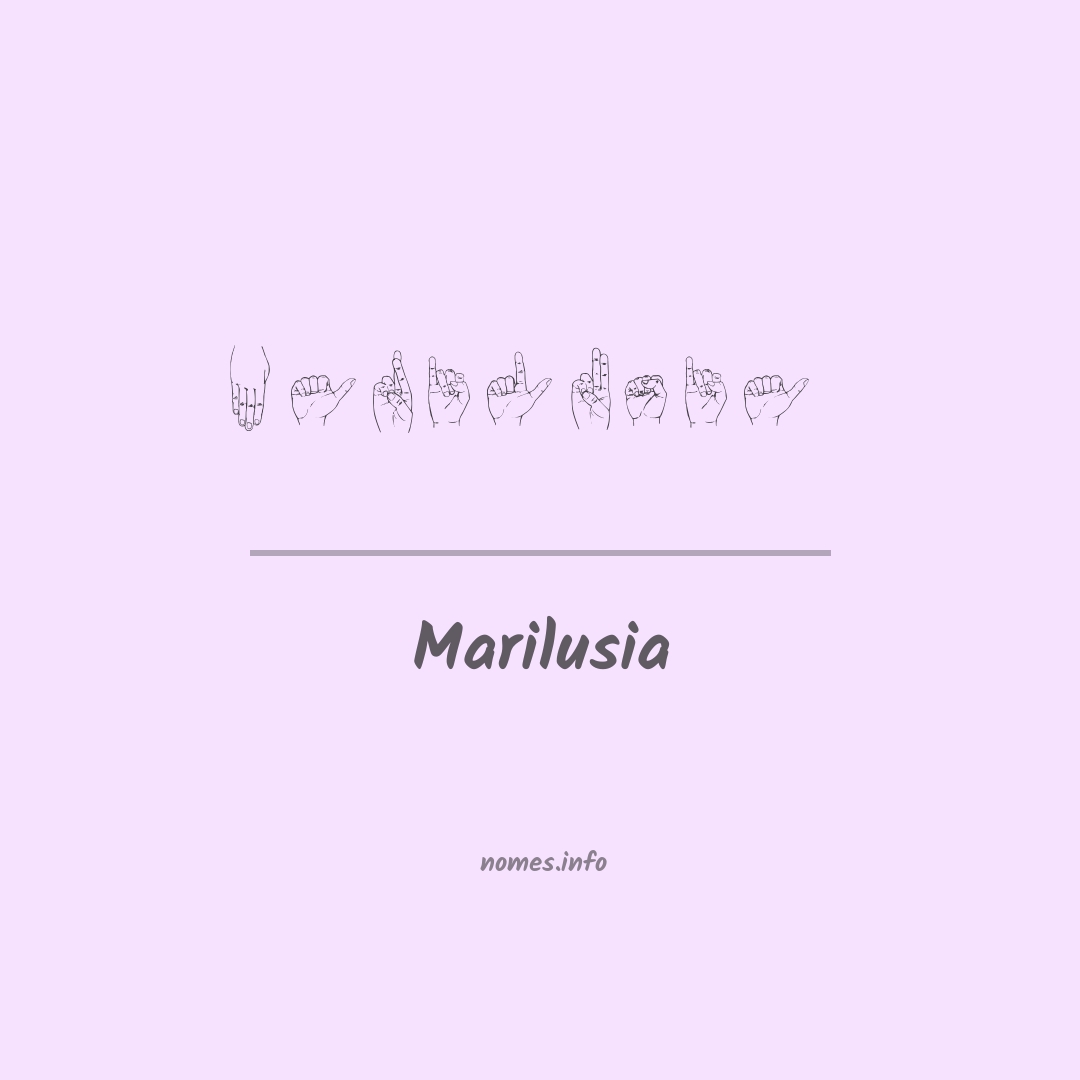 Marilusia em Libras