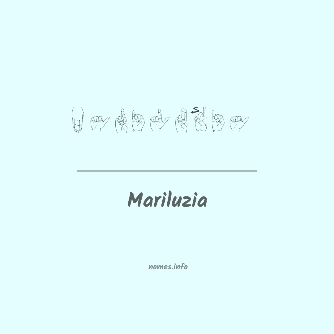 Mariluzia em Libras