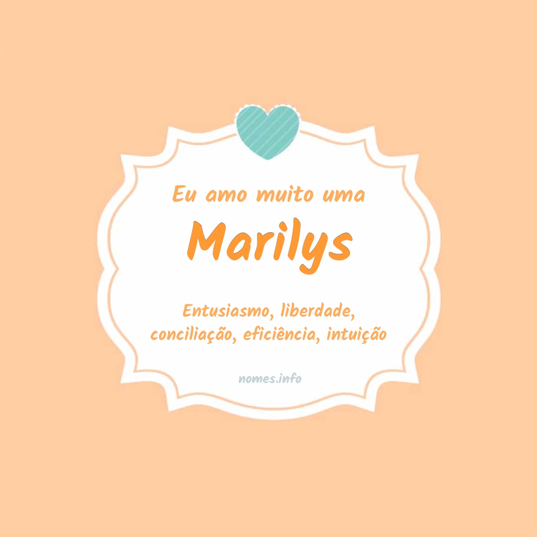 Eu amo muito Marilys Eu amo muito Marilys