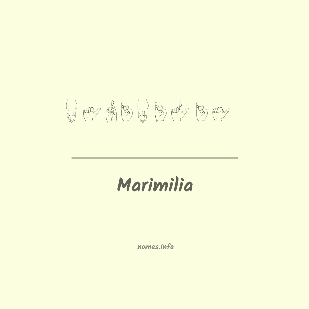 Marimilia em Libras