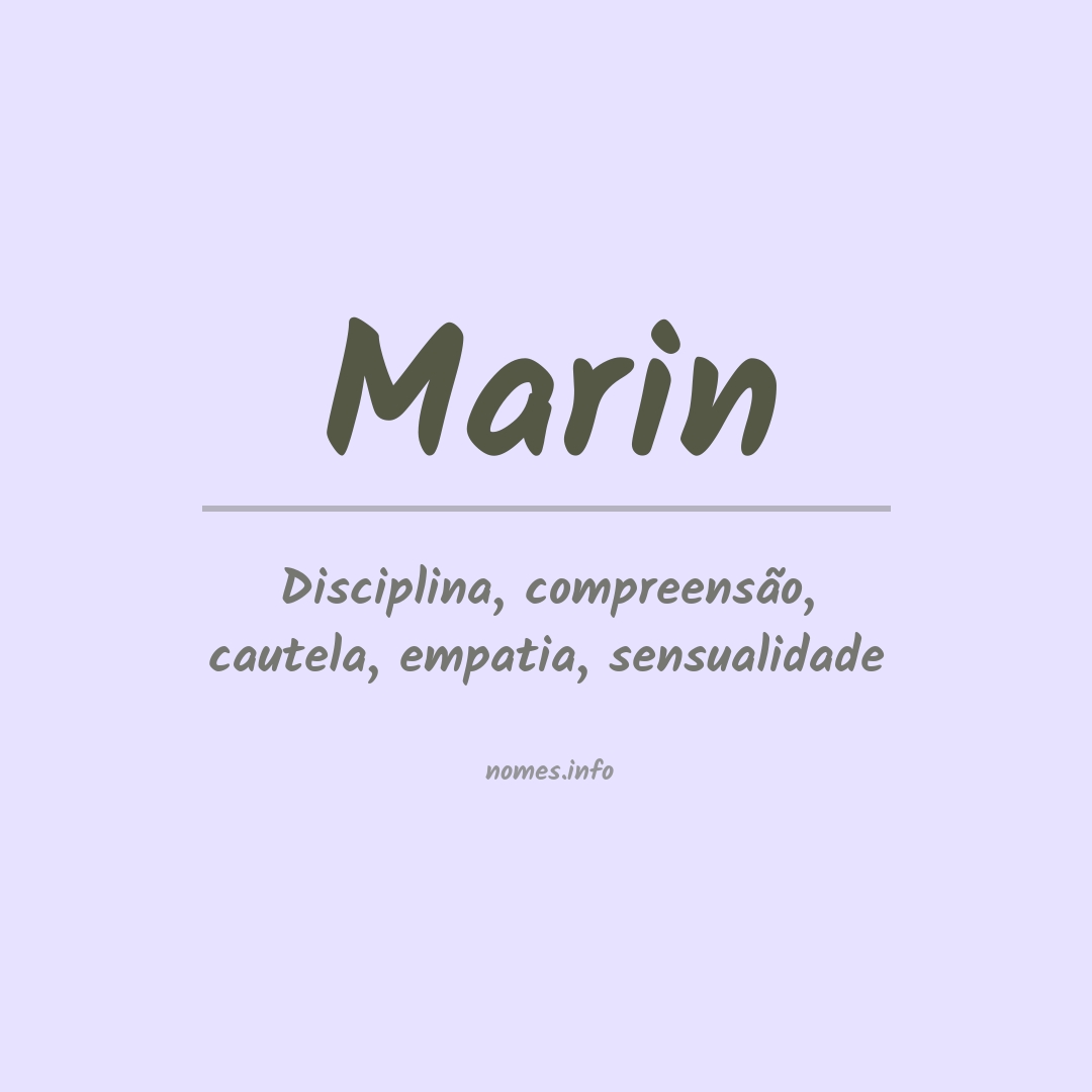 Significado do nome Marin