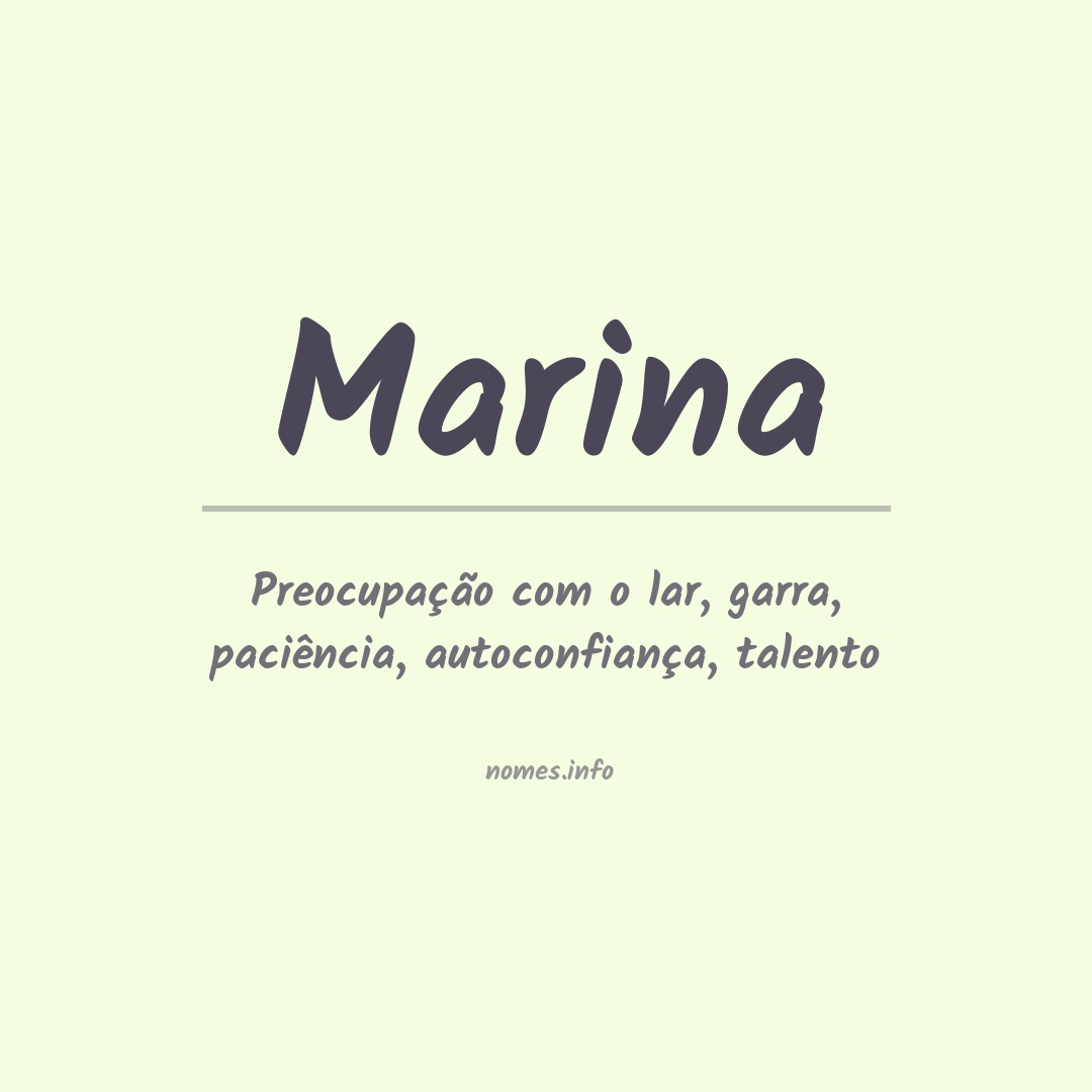 Significado do nome Marina