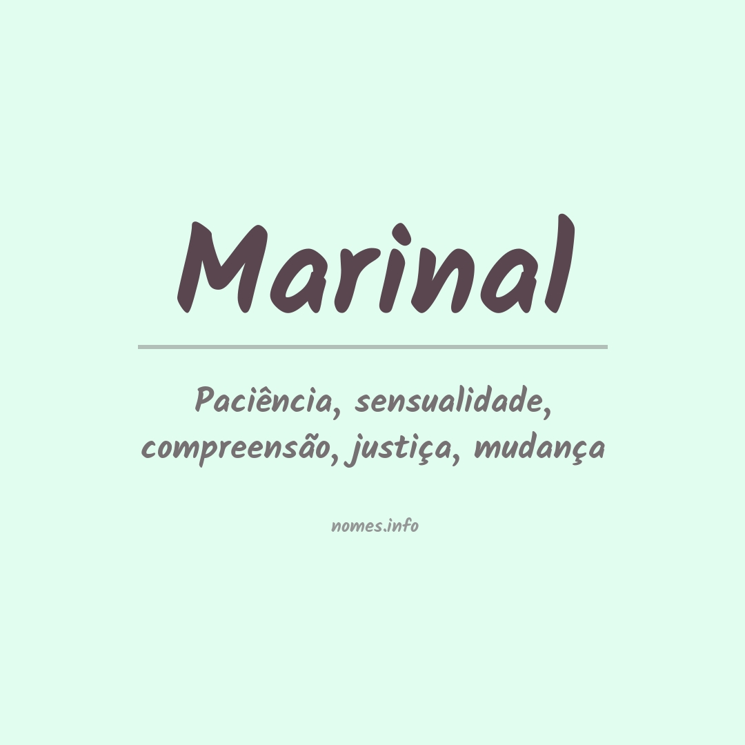 Significado do nome Marinal