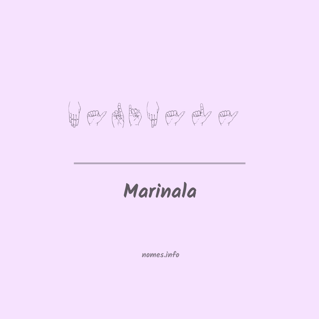 Marinala em Libras