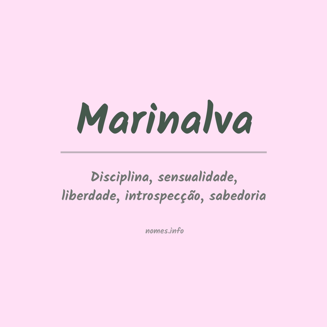 Significado do nome Marinalva