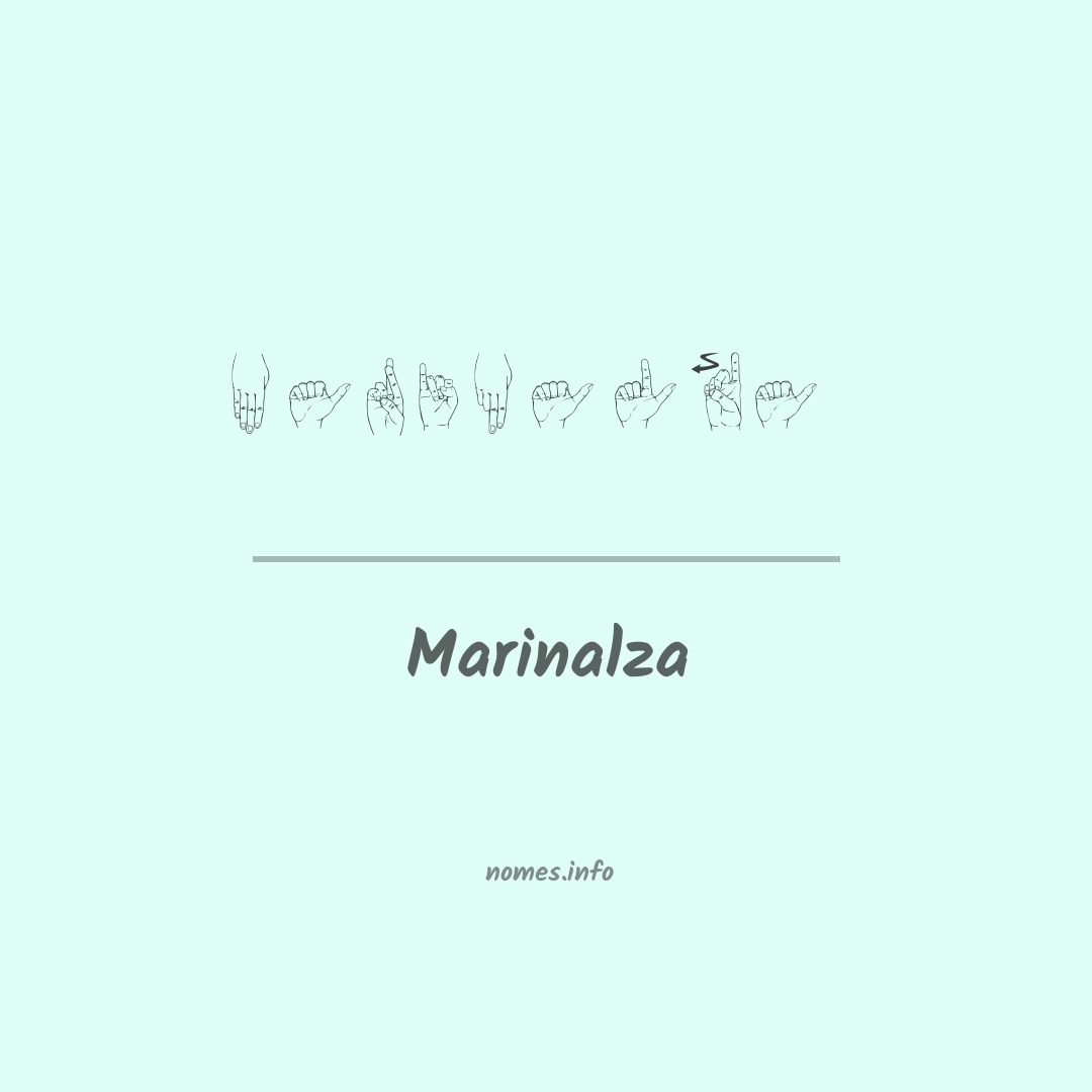 Marinalza em Libras